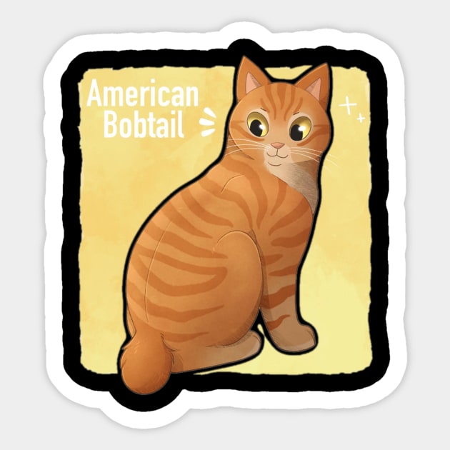 American Bobtail Sticker by Kelp Art